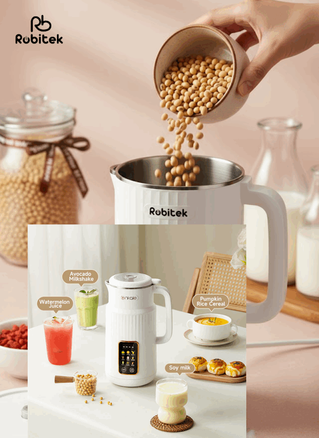 MÁY LÀM SỮA HẠT ROBITEK RCB15 – TỰ ĐỘNG ĐA CHỨC NĂNG